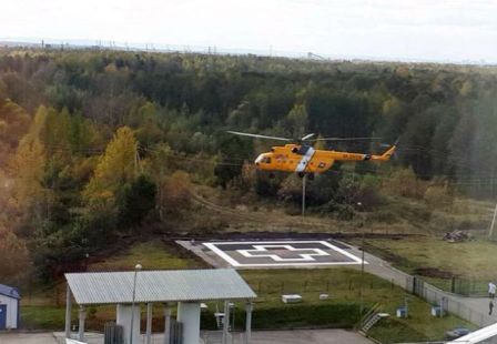 В Перми построена вертолетная площадка Пермского краевого перинатального центра для санавиации